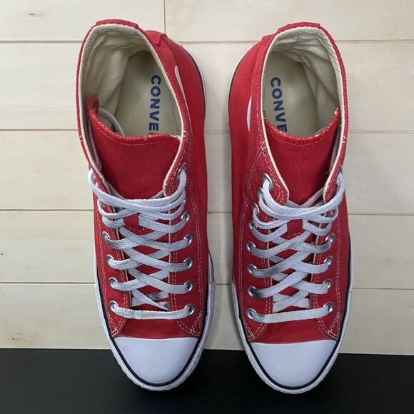 Converse Chuck Taylor Hi Tops Red White Women's Size 10 Shoes Sneakers CTAS - Picture 8 of 11
